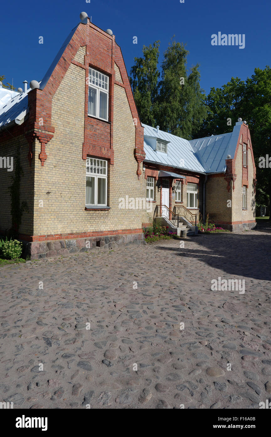 Art Nouveau Hotel Ammende Villa Gardener`s House in Pärnu Estonia 23th August, 2015 Stock Photo